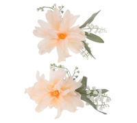 Gatuida 2 Piezas Boho Curtain Tiebacks con Clip Floral Sujetadores de Cortinas con Pinza Metálica para Modernos y Vintage Accesorios Decorativos para Cortinas