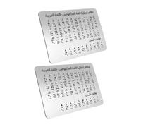 Gatuida 2 Piezas Braille Alphabet Practice Board with Arabic Raised Dots Educational Tool For Classroom and Inclusive Learning Portable