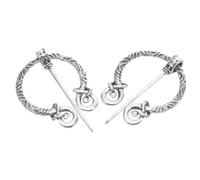Gatuida 2 Piezas Broche Accesorio Multifuncional Vikingo de Aleación de Zinc Vintage Diseño Único para Mujeres y Niñas para Bufandas y Capas en Diversas Ocasiones
