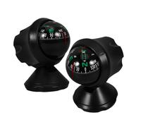 Gatuida 2 Piezas Brújula Automóvil Compacta Bola Adhesiva para Tablero Navegación Precisa para Coche Barco Multifuncional