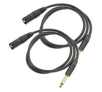 Gatuida 2 piezas Cable Adaptador Xlr Xlr Macho Paquete de Conectores de Audio para Micrófonos y Equipos de Sonido Aislamiento de Ruido Durable y Flexible de