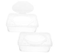 Gatuida 2 piezas Caja Dispensadora de Húmedas para Bebés Estuche de Almacenamiento Portátil con Tapa para y Organización Casa