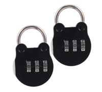 Gatuida 2 piezas Candado de Combinación de Dibujos Animados Candado de Equipaje Ligero y Compacto Seguridad para Maletas y Mochilas Diseño Divertido y de Usar para y Gimnasio