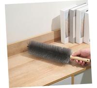 Gatuida 2 Piezas Cepillo Limpiador para Ventiladores de Techo y Rejillas de Aire Plumero Flexible de Microfibra de Gris y Azul Herramienta Duradera para Limpieza de Ranuras y Polvo