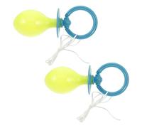 Gatuida 2 Piezas Chupete Gigante Reutilizable de Plástico Azul para Disfraz de Cosplay y Photo Booth sin Olores Desagradables, Accesorio Divertido para Fiestas Temáticas