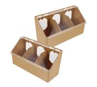 Gatuida 2 Piezas Comedero Colgante para Aves Unidades Contenedor Multifuncional con Tapa Soporte para Frutas y Verduras sin Derrames Herramienta Práctica para Alimentación de Codornices y