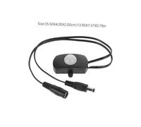 Gatuida 2 piezas Controlador Sensor Pir para Tiras LED con Detección Automática de Presencia Humana Ahorro Energético Fácil Instalación con Conector Dc para Iluminación Interior y