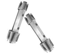 Gatuida 2 piezas de Doble para Desagüe de Bañera Herramienta Resistente de Aleación de Aluminio para Instalación y de Desagües y Grifos y Versátil para Fontanería