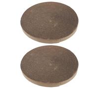 Gatuida 2 Piezas de Inserto para rascador de Gato: cartón Corrugado Circular de 34 cm de Repuesto para caseta de Gato - Repuestos de Almohadilla para rascador de Mascotas