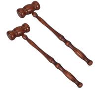 Gatuida 2 Piezas de Juez Diseño Vintage Delicado y Artesanal de Madera Marrón para Disfraces y Accesorios, Versátil para Fiestas y Cosplay de Abogado