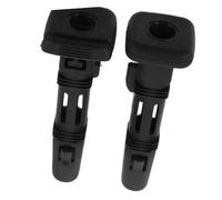 Gatuida 2 Piezas de Tubo de Inserción para Reposacabezas de Coche Negro, Diseño Ajustable Bloqueo, Plástico Resistente para Interior del Vehículo y Conducción Segura
