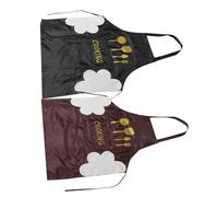 Gatuida 2 Piezas Delantales Impermeables para Mujer con Diseño Babero Cintura Antideslizante Protección contra Salpicaduras para Cocina y Lavado