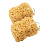 Gatuida 2 Piezas Esponja De Baño Natural Tipo Panal Exfoliante Suave Cuerpo Esponjas De Baño Corporal Para Hombres y Mujeres Tipo Panal Para Ducha Color Marrón