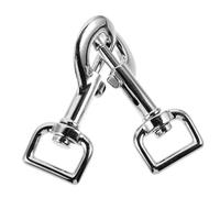 Gatuida 2 Piezas Ganchos de Metal para Correa de Perro Clips de Inoxidable para Conectar Accesorios de Mascotas Mosquetones Resistentes y Duraderos