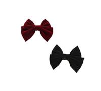 Gatuida 2 Piezas Horquilla de Lazo Grande Pelo Aros Pelo de Sintético de Color Vino Accesorios para Mujer para Fiestas