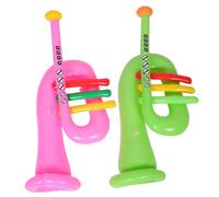Gatuida 2 Piezas Instrumento Musical Inflable Interesante Instrumento de inflación Instrumento Inflable portátil Accesorios de Instrumentos inflables creativos de polivinilo