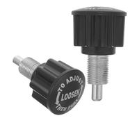 Gatuida 2 Piezas Knob de Resorte para Gimnasio Repuesto Pasador Giratorio Resistente para Bicicleta Estática Accesorio para Equipos de Fitness y Banco de Pesas Fácil Instalación Negro