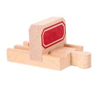 Gatuida 2 Piezas Madera para Vía de Tren Juguete Unidades de Accesorios para Escena Ferroviaria Repuestos para Vías de Madera