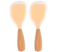 Gatuida 2 piezas Paleta de Arroz de Silicona Resistente al Calor Antideslizante Soporte de Cucharas para Servir y Cocinar Utensilios Versátiles para Cocina y Olla Arrocera