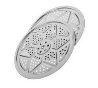 Gatuida 2 Piezas Platos de Acero Inoxidable para Vapor con Orificios de Unidades de Resistentes y Estables para Cocinar Enfriar y Hornear Aptos para Ollas de Presión y Cocina Diaria