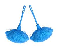 Gatuida 2 piezas Plumero Doméstico Reutilizable con Mango Antideslizante para Coche y Limpieza del Hogar Azul para Espacios Estrechos y Polvo Estático