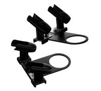 Gatuida 2 Piezas Porta aerógrafo portalápices sostenedor del cepillo de aire soporte para bolígrafo soporte para pulverizador doble portaescobillas para tocador portavasos planchar Negro
