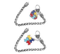 Gatuida 2 piezas Pulsera de Decorativa para Pulsera de Mano Sensorial para Concienciación sobre Charm de y Accesorios Lúdicos