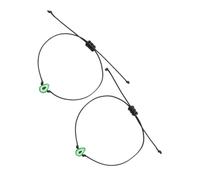 Gatuida 2 Piezas Pulseras de Amistad Trenzadas con Diseño de Aguacate de Brazaletes Ajustables de Cuerda de Cera Regalo Creativo para Parejas y Mejores Amigos Pulseras Mujer Moda Diaria