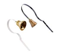 Gatuida 2 Piezas Timbres Metálicos para Perros Entrenamiento de Mascotas con Timbre de Puerta para Comunicación Efectiva y Adiestramiento Casa Colores Negro y Blanco