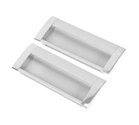 Gatuida 2 piezas Tiradores Empotrados para Puertas de Armarios Manijas Ocultas de Muebles Diseño y Textura Suave Instalación para Puertas Deslizantes y Muebles