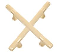 Gatuida 2 piezas Tiradores Metálicos para Muebles Unidades Diseño Europeo Sencillo Manijas de Armario Duraderas con Superficie Lisa Color Dorado Mate Montaje Fácil Grip Firme para Puertas