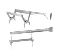 Gatuida 2 Piezas Unidades Herramienta para Apicultura con Soporte para Cuadros de Colmena Pinza Multifuncional de Metal con Raspador Integrado para Manejo y Extracción de Panales Colmenas