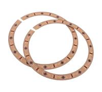 Gatuida 2 rosetas de madera para la boca de la guitarra | Diámetro interior: 10,7 cm/4,21 pulgadas | Anillo de roseta acústica con diseño de tablero de ajedrez para la mejora de tu guitarra