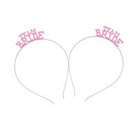 Gatuida 2 Tocados De Novia Diadema Con Letras Para Boda Tiara Para Novia Tocado Para Despedida De Soltera Boda Graduación Diadema Para Mujer Para De Equipo