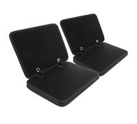 Gatuida 2 Unidades Panel de Almacenamiento Táctico para Parches Bordados y Distintivos con Superficie Lisa de Franela Negra, Sistema Modular con Gancho y Bucle para Actividades al Aire
