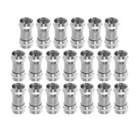 Gatuida 20 conectores F macho a macho - Adaptadores de acoplamiento para cable coaxial para TV y vídeo por cable - Acoplador coaxial para una fácil extensión e instalación