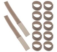 Gatuida 20 Correas Ajustables para Botas de Mascotas Impermeables, Banda de Sujeción de Poliéster Café 180 Mm, Protección Segura para Patas en Exteriores, Adecuado para Perros y Gatos