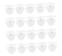 Gatuida 20 Piezas Automático Bebedero para Pájaros Cuenco de Agua y Comida para y Loros Plástico Resistente Fácil Limpieza Práctico para Jaulas y Mascotas Domésticas