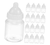 Gatuida 20 piezas Cajas Transparentes de Pequeñas con Diseño de Biberón para Dulces para Regalos Fiestas de Cumpleaños y Showers Resistentes y Creativas