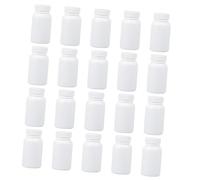 Gatuida 20 Piezas embotellado de botella de medicamento botellas de pastillas herméticas botella de pastilla caso organizador de píldoras frasco para pastillas polietileno