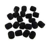 Gatuida 20 Piezas Fundas de Esponja para Micrófono de Solapa Protector de Micrófono Anti-spray de Algodón para Grabaciones de Voz en Estudio en Directo