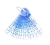 Gatuida 20 piezas Galgas de Espesor Cónicas de PVC Transparente Herramienta Portátil para Medición Precisa de Planitud Calibrador de Huecos para Inspección de Puertas Cortafuego y