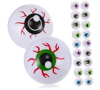 Gatuida 20 Piezas Globos Oculares Halloween Rebote Bolas Ojos Falsos Decoración Terror Fiesta