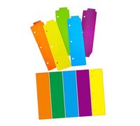 Gatuida 20 Piezas Mini Binder Index Dividers Coloridos Separadores de Plástico para Carpeta de Anillas Marcadores para Cuadernos Sueltos y Planificadores Personales Divisores Compactos