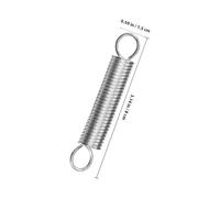 Gatuida 20 piezas Unidades Muelles de Extensión de Acero Inoxidable con Gancho Resortes de Tracción Comprimidos y Extendidos para Uso Mecánico Soportes Eléctricos y Bricolaje