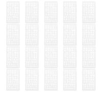 Gatuida 20 Plantillas de Números y Letras Huecas de Plástico Reutilizables Tamaño S21 Juego de 20 Piezas para Pintar en Madera Tela Pared y Manualidades Creativas