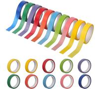 Gatuida 20 Rollos Cinta Washi Decorativa de Papel Washi, Cinta de Álbum de Fotos, DIY, Multicolor, Decorativa, para Decoración de Papelería y Manualidades, para Colgadores de Ropa