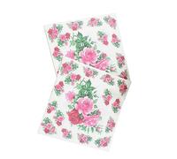 Gatuida 20 Servilletas de Papel Flores Decoradas para Cumpleaños y Bodas, Diseño Floral Único y Color Rosa, Tamaño 33x33cm, Papel