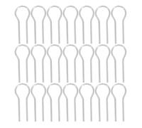 Gatuida 200 ganchos de unión en forma de R para horno de fusión de vidrio y cerámica, resistentes a altas temperaturas, ideales para adornos, colgantes y cuentas. Perfectos para la creación de