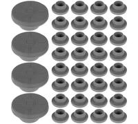 Gatuida 200 tapones de caucho butílico para viales de 20 mm, tapones | Tapón de inyección, tapón de goma gris, protección a prueba de fugas, hermético y perforable, para almacenamiento de suero.